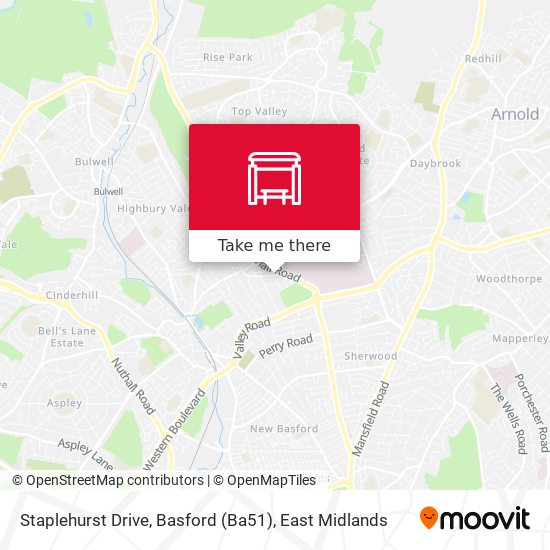 Staplehurst Drive, Basford (Ba51) map