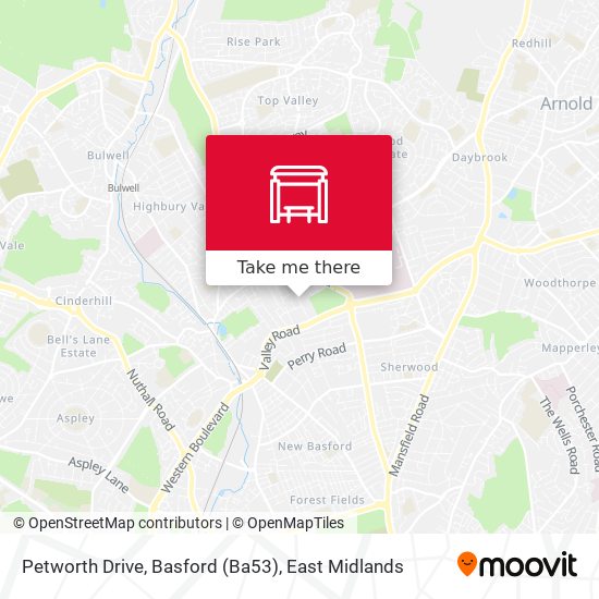 Petworth Drive, Basford (Ba53) map