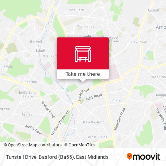 Tunstall Drive, Basford (Ba55) map