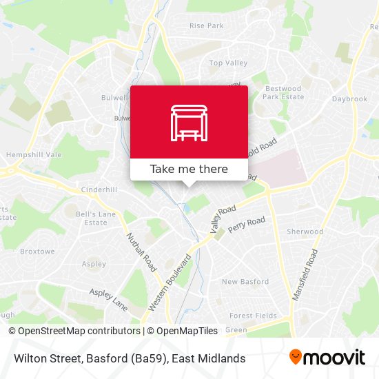 Wilton Street, Basford (Ba59) map