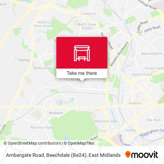 Ambergate Road, Beechdale (Be24) map