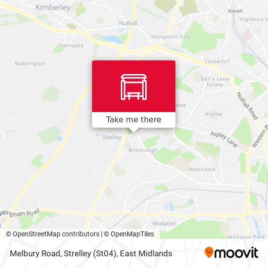 Melbury Road, Strelley (St04) map