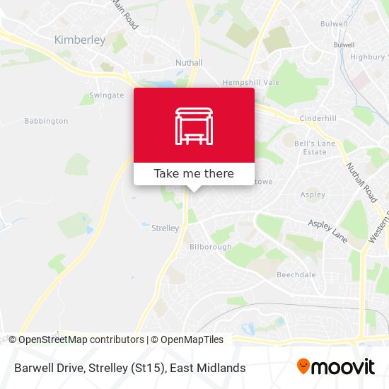 Barwell Drive, Strelley (St15) map