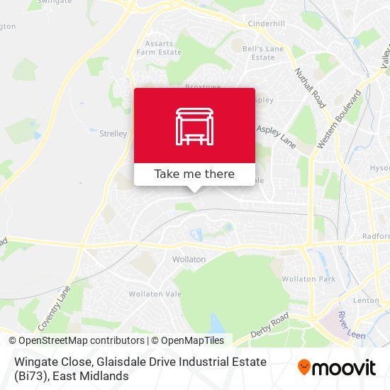 Wingate Close, Glaisdale Drive Industrial Estate (Bi73) map
