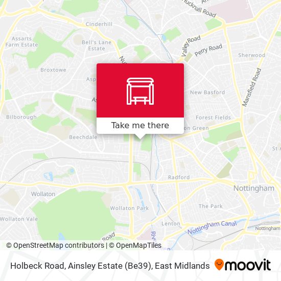 Holbeck Road, Ainsley Estate (Be39) map