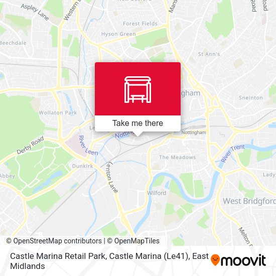 Castle Marina Retail Park, Castle Marina (Le41) map