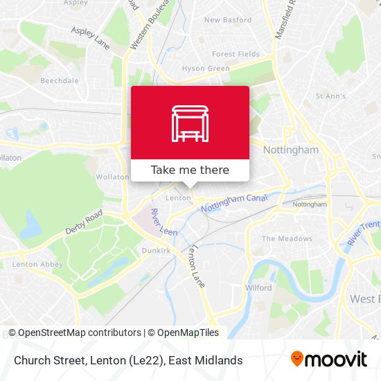 Church Street, Lenton (Le22) map