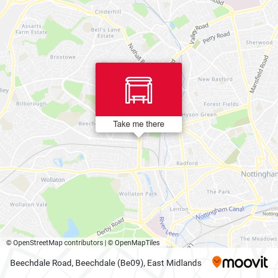 Beechdale Road, Beechdale (Be09) map