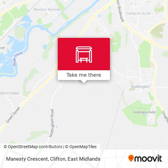 Manesty Crescent, Clifton map