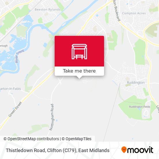 Thistledown Road, Clifton (Cl79) map