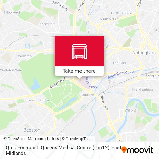 Qmc Forecourt, Queens Medical Centre (Qm12) map