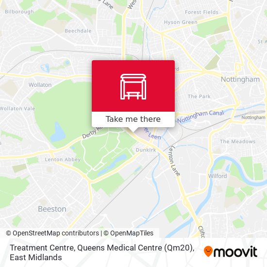 Treatment Centre, Queens Medical Centre (Qm20) map