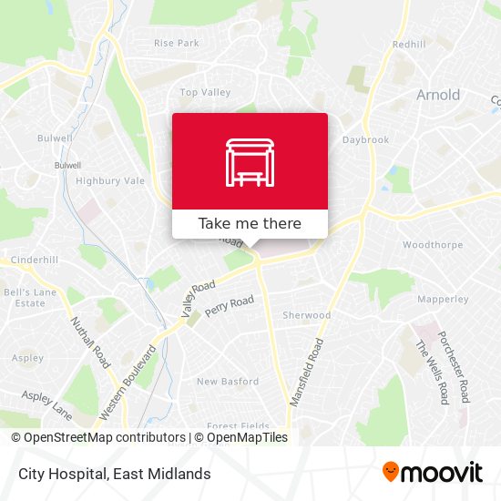 City Hospital map