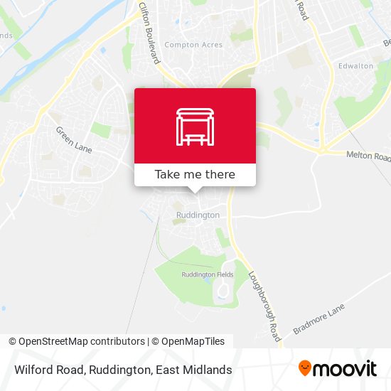 Wilford Road, Ruddington map