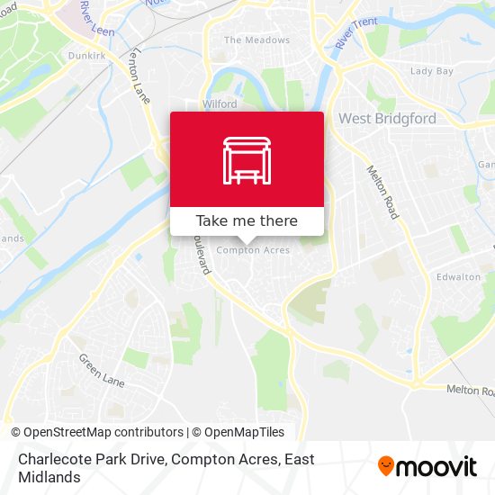 Charlecote Park Drive, Compton Acres map