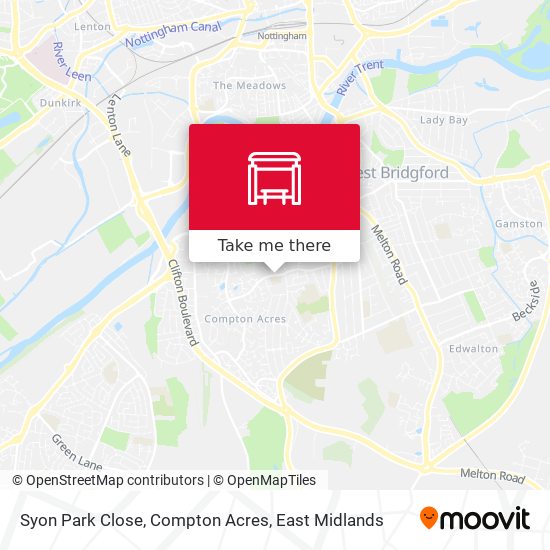 Syon Park Close, Compton Acres map