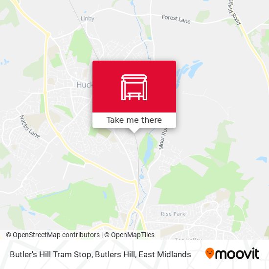 Butler's Hill Tram Stop, Butlers Hill map