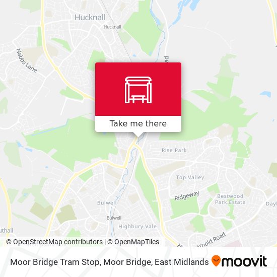 Moor Bridge Tram Stop, Moor Bridge map