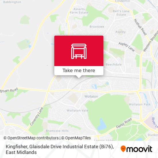 Kingfisher, Glaisdale Drive Industrial Estate (Bi76) map