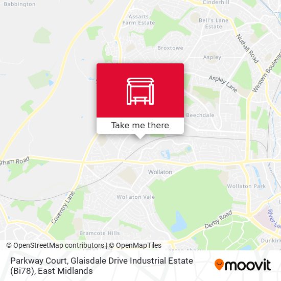 Parkway Court, Glaisdale Drive Industrial Estate (Bi78) map