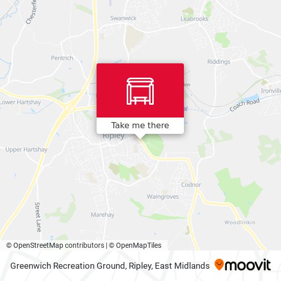 Greenwich Recreation Ground, Ripley map