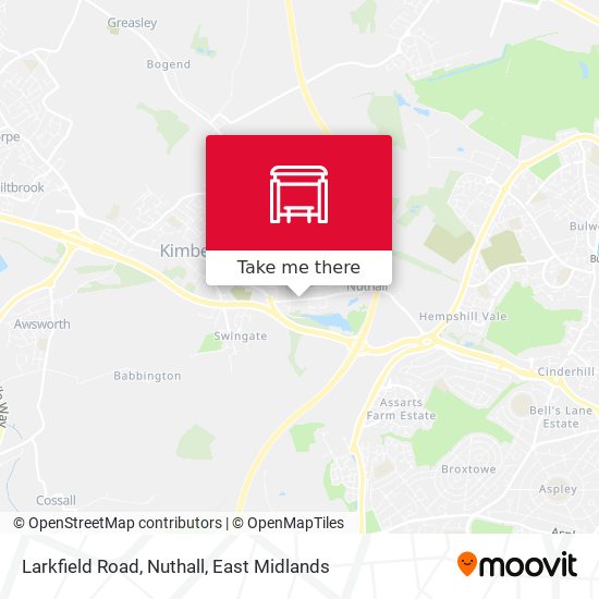 Larkfield Road, Nuthall map