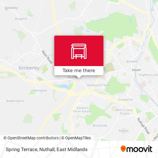 Spring Terrace, Nuthall map