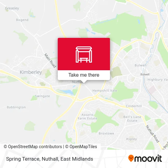 Spring Terrace, Nuthall map