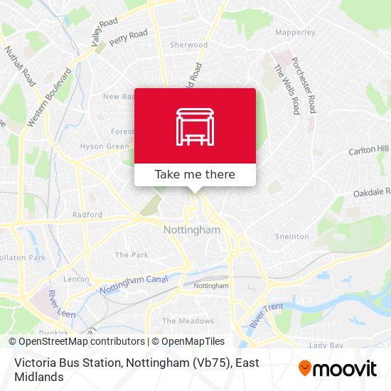 Victoria Bus Station, Nottingham (Vb75) map