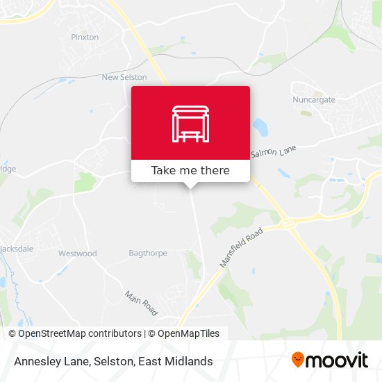 Annesley Lane, Selston map