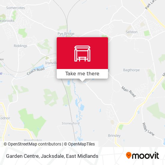 Garden Centre, Jacksdale map