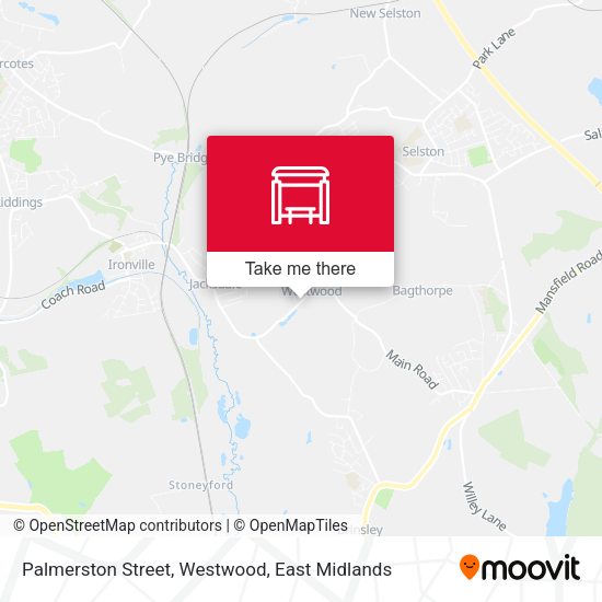 Palmerston Street, Westwood map