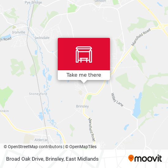Broad Oak Drive, Brinsley map