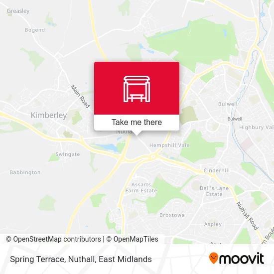 Spring Terrace, Nuthall map