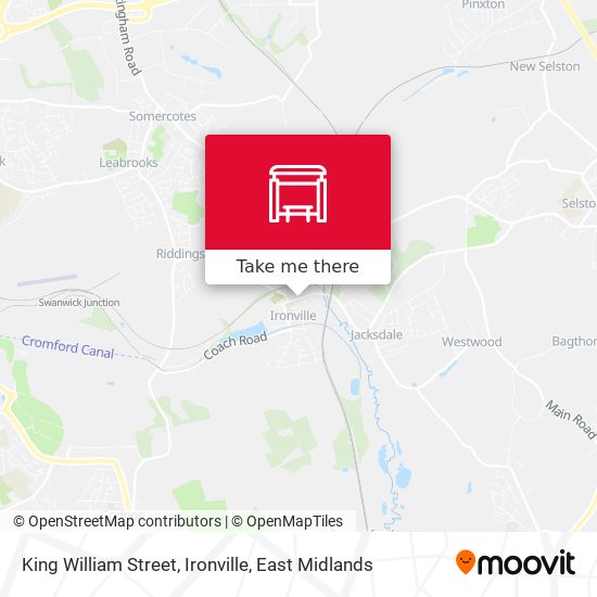 King William Street, Ironville map