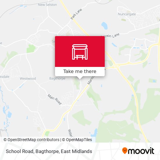 School Road, Bagthorpe map