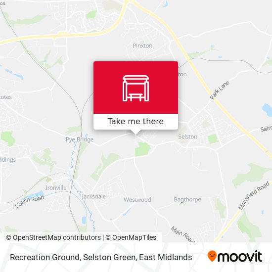 Recreation Ground, Selston Green map