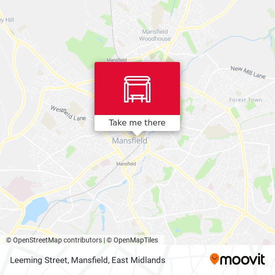 Leeming Street, Mansfield map