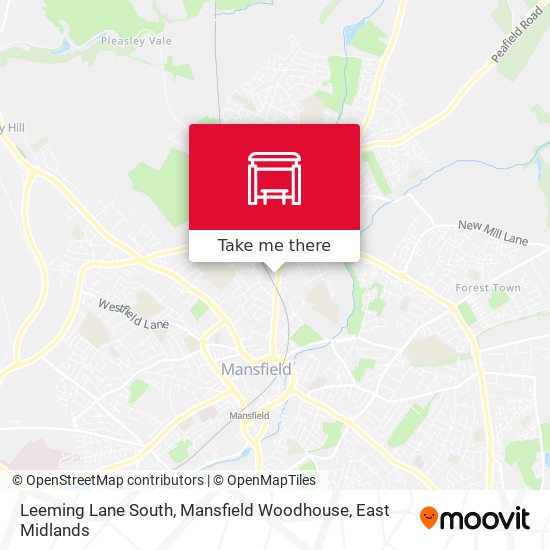 Leeming Lane South, Mansfield Woodhouse map
