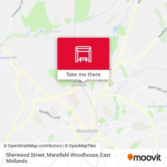 Sherwood Street, Mansfield Woodhouse map