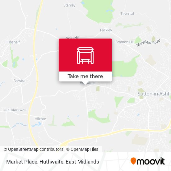 Market Place, Huthwaite map