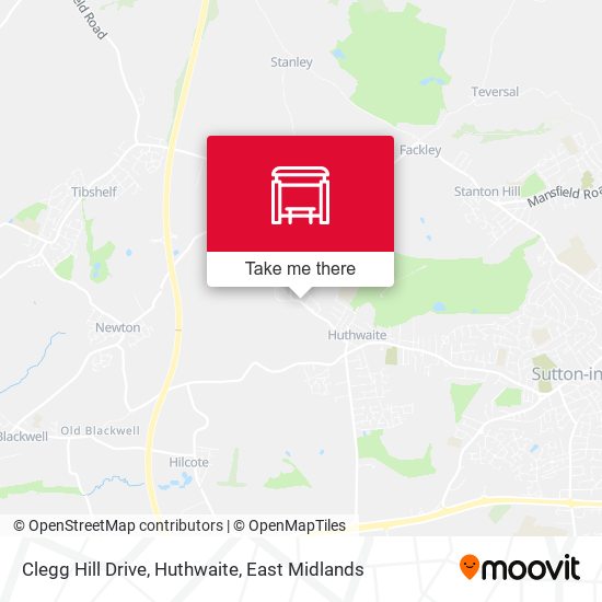 Clegg Hill Drive, Huthwaite map