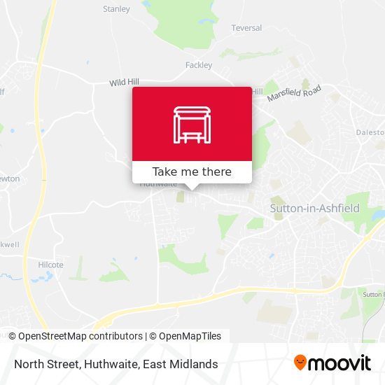 North Street, Huthwaite map