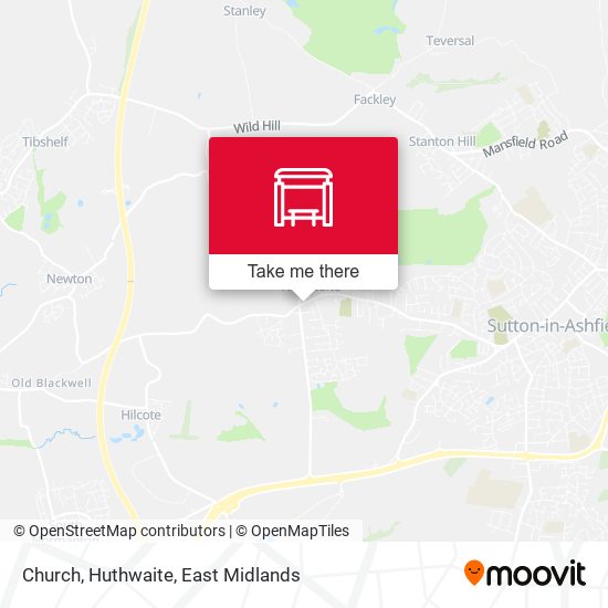 Church, Huthwaite map