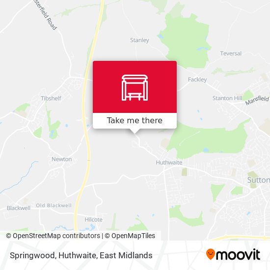 Springwood, Huthwaite map