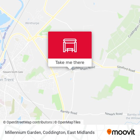 Millennium Garden, Coddington map