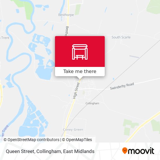Queen Street, Collingham map