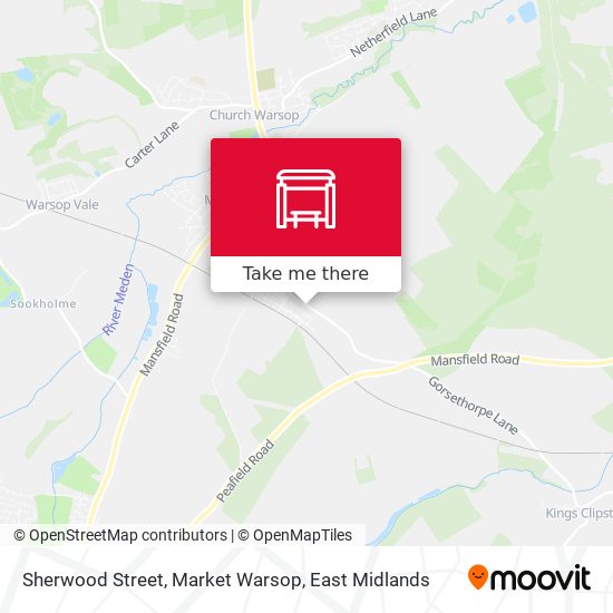 Sherwood Street, Market Warsop map