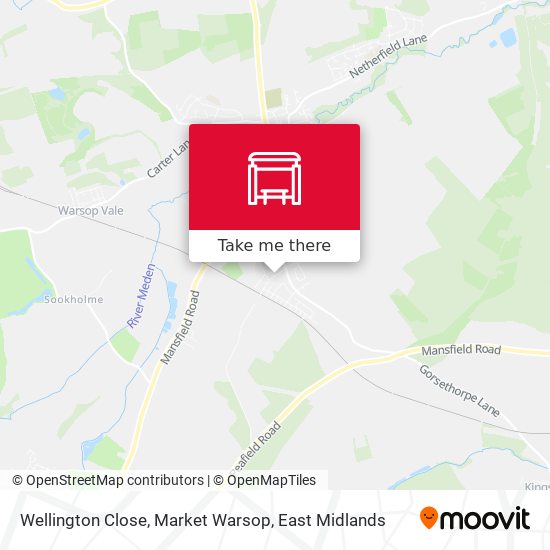 Wellington Close, Market Warsop map