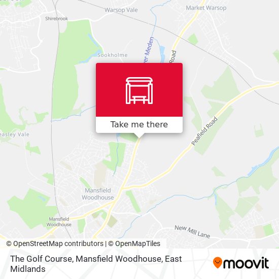 The Golf Course, Mansfield Woodhouse map